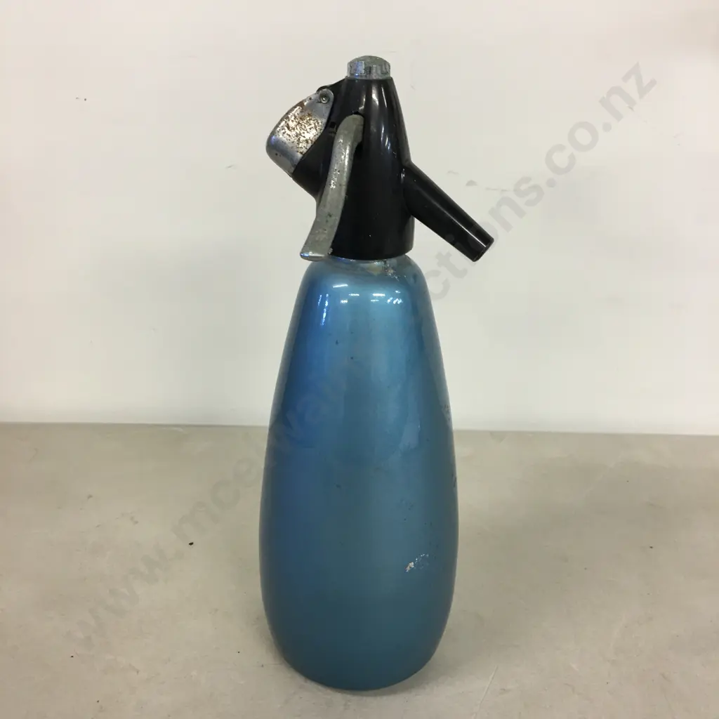 English BOC Blue Soda Syphon  Image 1++